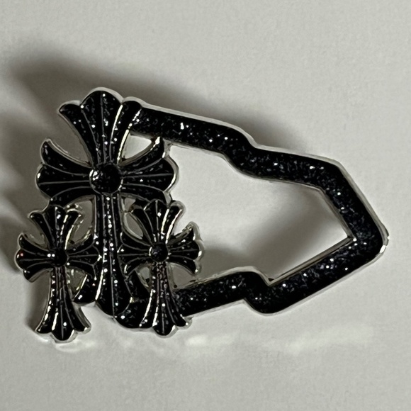 Chrome Hearts New Era Frame Hat Pin Pins Streetwear Fitted Hats Glitter Crosses - Picture 1 of 8